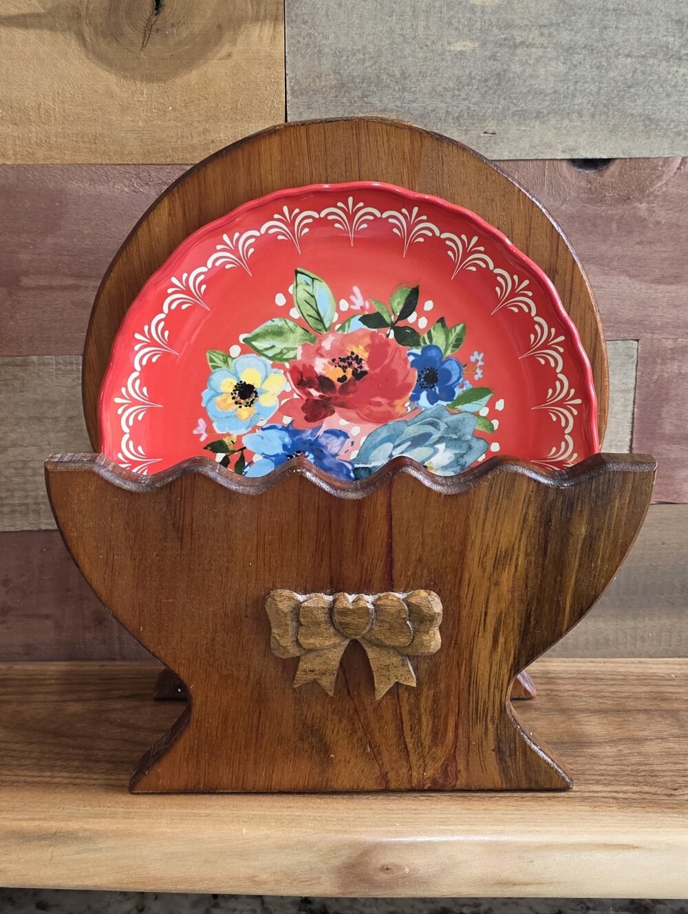 Handmade Vintage Plate Holder